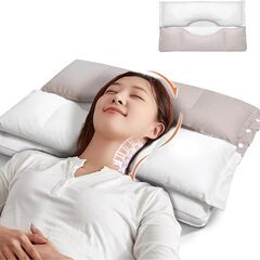 【新品未使用】枕 首が痛くならない 人気 まくら 安眠枕二層構造...
