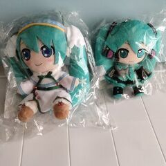 初音ミク＆雪ミク　ぬいぐるみ　新品未使用