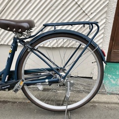 《売約済》【武蔵小山店】【～4/14限定SALE！店内全品20%お値引き！】自転車 26インチ CYCLE OLYMPIC choki 26 3段 変速 ギア マット ネイビー LED オートライト 自動点灯 ライト ティサイクル ママチャリ  街乗り 町乗り の画像