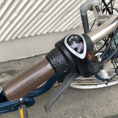 《売約済》【武蔵小山店】【～4/14限定SALE！店内全品20%お値引き！】自転車 26インチ CYCLE OLYMPIC choki 26 3段 変速 ギア マット ネイビー LED オートライト 自動点灯 ライト ティサイクル ママチャリ  街乗り 町乗り の画像