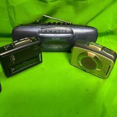 ジャンク★カセットプレーヤー各種まとめ★SONY/CFS-E2TV★Panasonic/rq-l344★casio/AS-291R ＠13の画像
