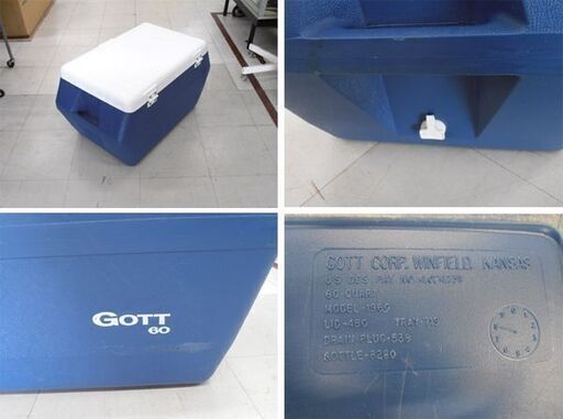 クーラーボックス GOTT60 幅72x奥行45x高さ39.5cm ブルー×ホワイト 60L GOTT.CORP WINFIELD K 楽天市場】[最大22.8日保冷]【公式】クーラーボックス 保冷 60L 