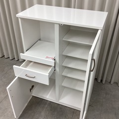 KD-27【新入荷　リサイクル品】ニトリ　コパン80 レンジボード　白の画像
