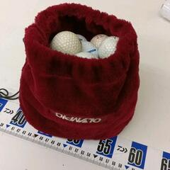 0411-346 ゴルフボール※使用感強めセット、ポーチ付の画像