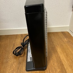 電気ストーブ黒　出力切替2段　転倒オフスイッチの画像