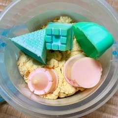 おもちゃ　砂遊び　お家で不思議な砂遊びの画像