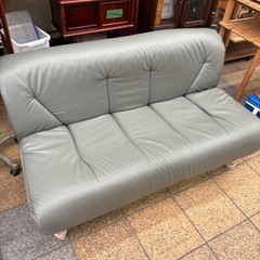 幅130cm 2人掛けソファー　革張り