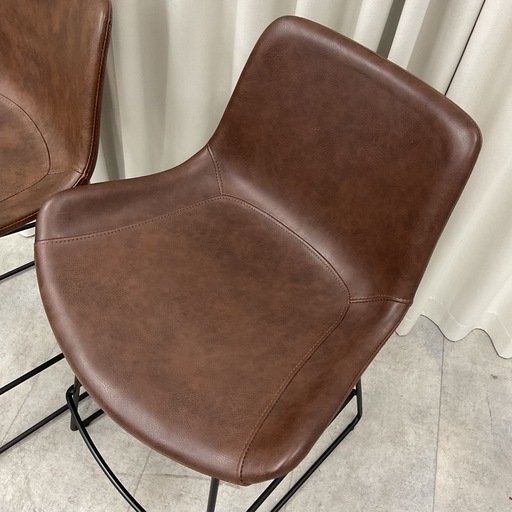 KD-30【新入荷　リサイクル品】アデペシュ　パニッシュ　カウンターチェア　ブラウン