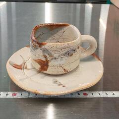 0411-243 志野焼きカップ&ソーサー