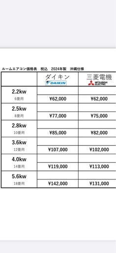 ✨新品エアコン　沖縄仕様　カード決済可能?　クーラー