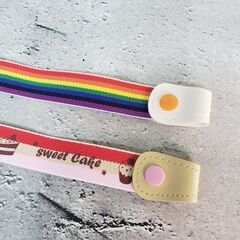 【新品】まとめて10本 子供用　ループフックベルト ゴムベルト ボタン式の画像