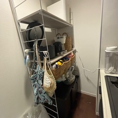 突っ張り壁面収納 Nポルダディープ(ホワイトウォッシュ)の画像