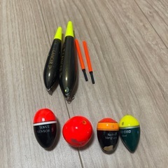 ウキ　おもり　ウキ止め　等の画像