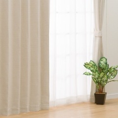 ニトリ　カーテン　ベージュの画像