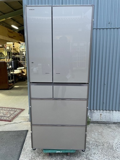交渉中　日立 HITACHI 冷蔵庫 R-X6200F 2015年製 動作確認済 620L 大容量 ノンフロン冷凍冷蔵庫 129kg 6ドア  中古品