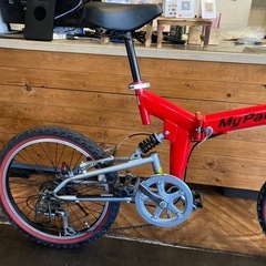 前後チューブ、チェーン新品！】フルサスペンション付き 6段変速 20