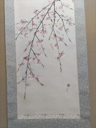 掛け軸.桜