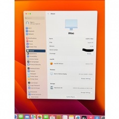 iMac 24inch M1 8GB 256GB 2021  の画像
