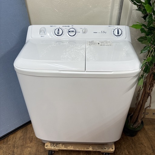 I750 ? 2021年製の高年式♪ Haier 二層式洗濯機 （5.5㎏） ⭐ 動作確認済 ⭐ クリーニング済