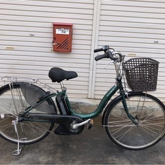 ヤマハ新機種電動アシスト自転車pasnatura26インチモスグリーンアルミの画像