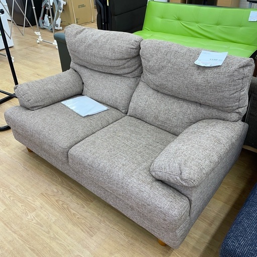 ★ジモティ割あり★   2人掛けソファー　クリーニング済み SJ9109