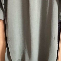 ANAP ロングシャツワンピース カーキ 薄手 の画像