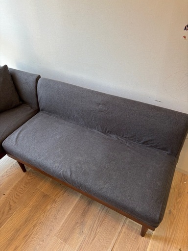 【新品、本物、当店在庫だから安心】 定価14万L字になるソファTOIVO ARMLESS SOFA(アームレスソファ 2人掛け・3人掛けソファ
