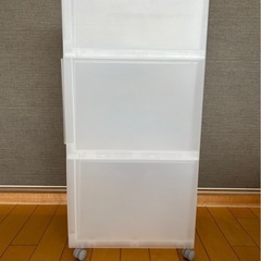 無印良品キャスター付き収納ストッカーの画像