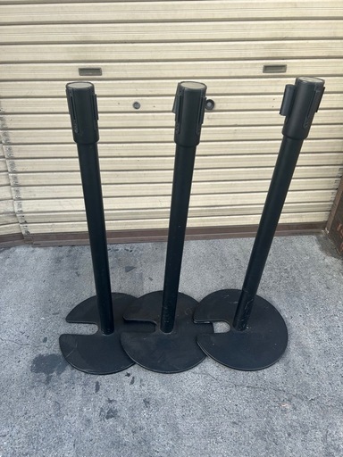 オフィスパーテションブラック3本セット