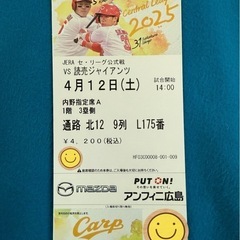 4月12日　広島対巨人戦　　 