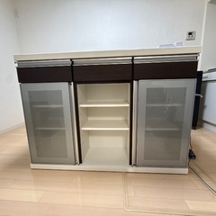 【あげます】  カウンター デスク 机 収納 の画像
