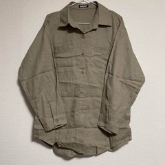 新品 ブラウン 長袖シャツ レギュラーシャツ ANAP