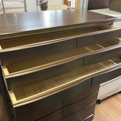 府中家具 ハイチェスト 桐箪笥 収納 中古の画像