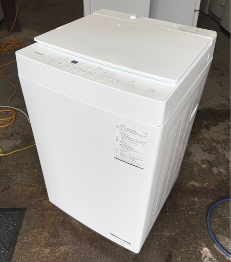 札幌市内配送可 【6ヵ月保証付き】 23年製 美品 ツインバード 5.5kg 全自動洗濯機 WM-ED55W