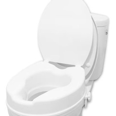 上げられた便座 (高さ10cm)、ハンディキャップ便座、便座ライザー、高齢者用トイレレイザー、な上げられた便座、トイレ用サポート、障害者・高齢者・妊婦の画像