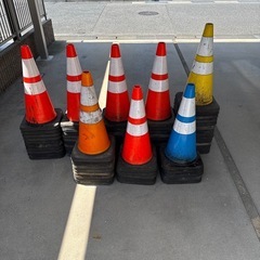 ラバーコーン カラーコーン 計72本