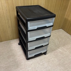 4段　引出しワゴン キャスター付