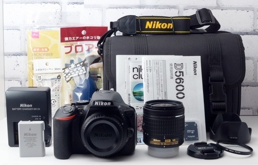 S数約350回！Nikon D5600●美品●Wi-Fi内蔵●カメラバック付き！  1ヶ月動作補償あり！ 安心のゆうパック代引き発送！