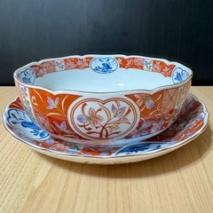 【美品】和風 大皿2枚セット 萩・茄子・うさぎ柄 お正月・お祝い...