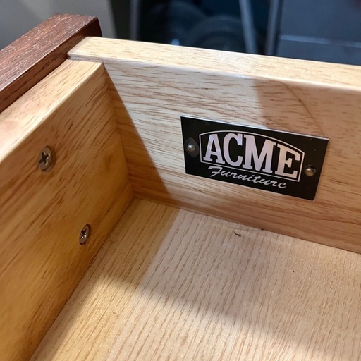 《売約済》【武蔵小山店】 ACME Furniture TRESTLES NIGHT STAND トラッセル ナイトスタンド ナイトテーブル サイドボード キャビネット ベッドサイド テーブル キャビネット 脚付き 木製 ウォルナット ラバーウッド アクメファニチャー アクメ (検索 北欧 風