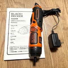 未使用品 ブラック&デッカー LEDツイストドライバー 電動工具 

