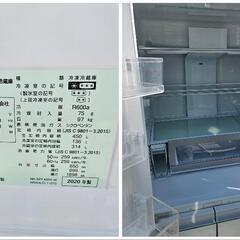 値下げ可 2020年 450L 6ドア 冷蔵庫 パナソニック nr-spf455x Panasonicの画像