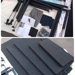● エブリィ ワゴン ベッドキット パンチカーペット  高さ調節タイプ DA17W 専用 車中泊 釣り アウトドア キャンプ 説明書付属 日本製 中古 ④の画像