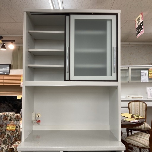 国産 ユーアイ製 キッチンボード、食器棚 幅89cm Used/キレイ 国産 ユーアイ製 キッチンボード、食器棚 幅89cm Used/キレイ
