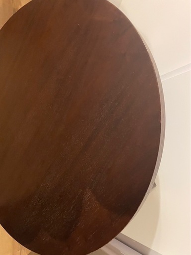 ショップ 新生活 テーブル 円形 木製 座卓 ダークブラウン