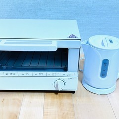 【美品】オーブントースターと電気ポットのセット