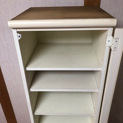本棚　キャビネット　書類棚　収納棚　ホワイト　書棚の画像