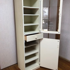 本棚　キャビネット　書類棚　収納棚　ホワイト　書棚の画像