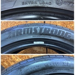 お取引き中、215/45R17🌈扁平タイヤ17インチ🌈2021年製🌈訳あり特価（パンク修理跡、欠けの為）‼️🐿️の画像