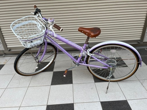 子供用自転車マハロ24インチ・パープル女の子用 (Kano) 富雄の